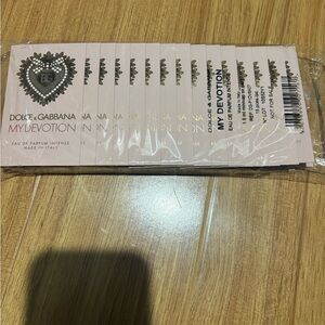 Dolce & Gabbana My Devotion Perfume Samples with Gold Accents